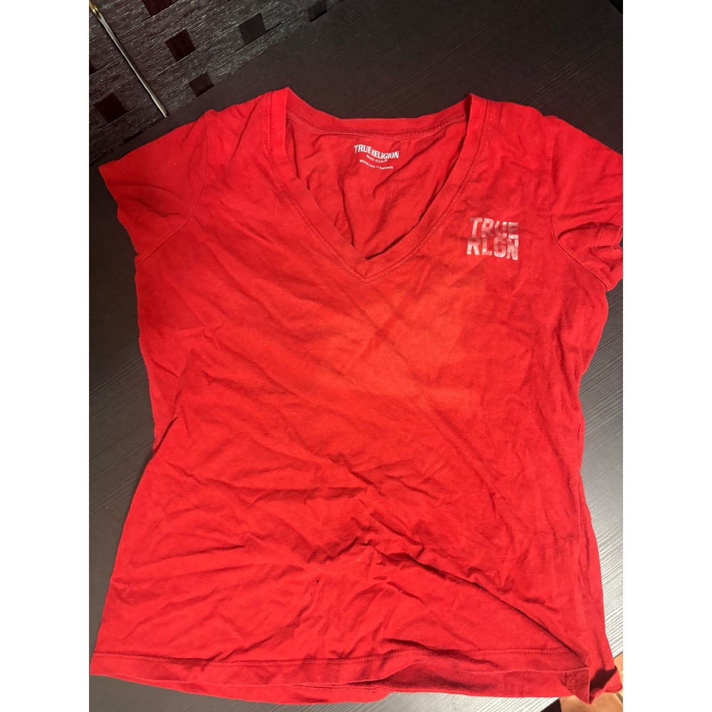 Tru religion women's red tshirt size mei red